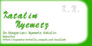 katalin nyemetz business card